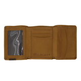 Ariat Tri Fold Wallet Brown - Accent Overlay WLT3102A