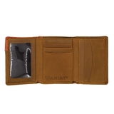 Ariat Tri Fold Wallet Brown WLT3108A