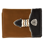 Ariat Tri Fold Wallet Brown WLT3109A