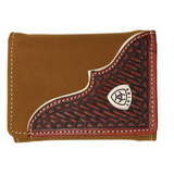 Ariat Tri Fold Wallet Brown
