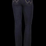 Wrangler Womens Q Baby Ultimate Riding Jeans 36 Inch Leg (Dark Dynasty)