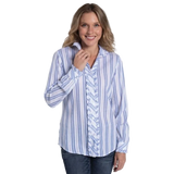 Just Country Womens Abbey Frills Full Button Workshirt WWLS2603
