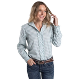 Just Country Womens Abbey Frills Full Button Workshirt WWLS2615