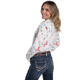 Just Country Womens Abbey Full Button Workshirt WWLS2623