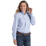 Just Country Womens Abbey Frills Full Button Print Workshirt WWLS2629