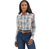 Wrangler Womens Western Snap Shirt-112367213