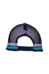 Wrangler Monica High Profile Trucker Cap (Violet/Navy)