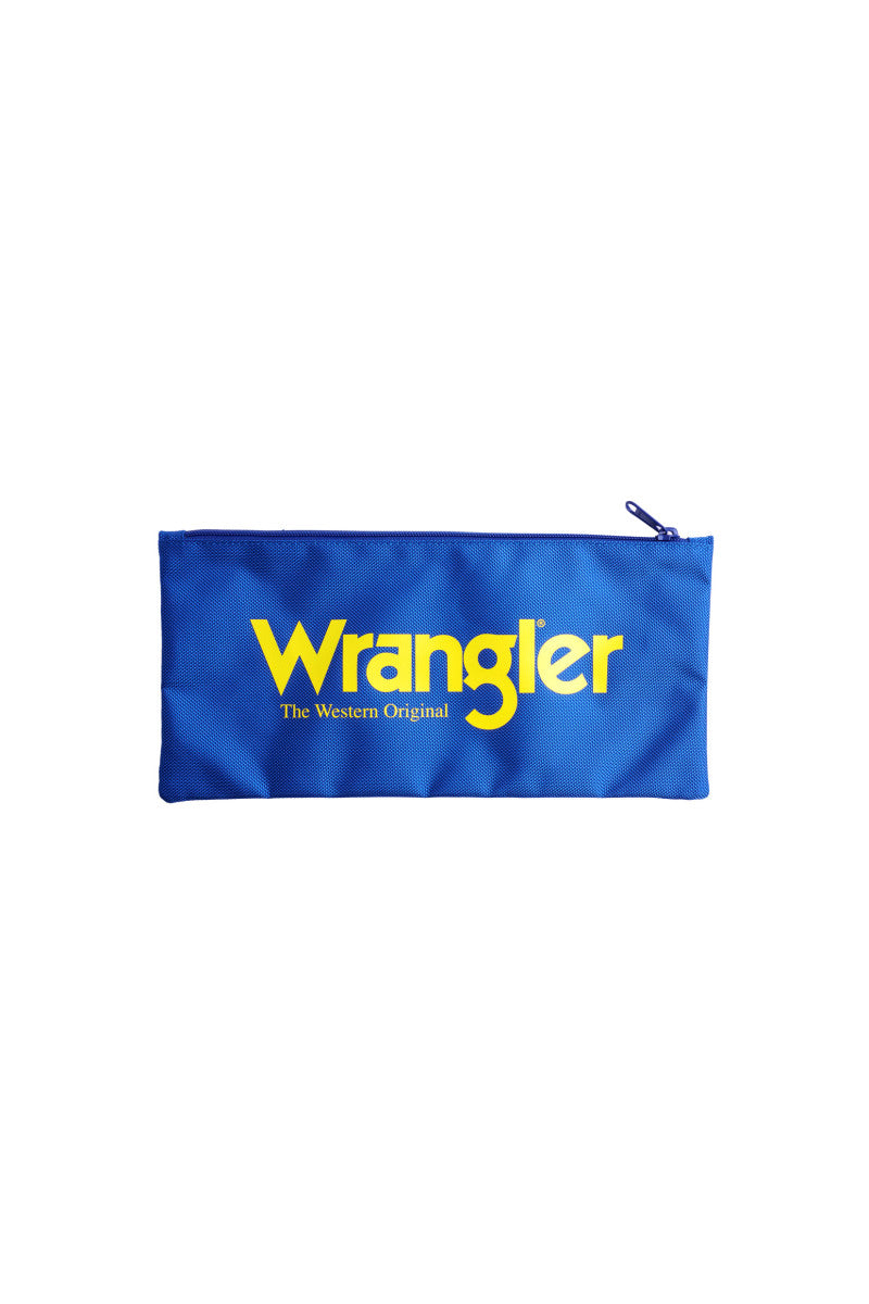 Wrangler Iconic Pencil Case (Blue/Yellow)