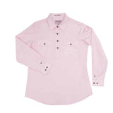 Just Country Women's Jahna Long Sleeve Work Shirt - Pink