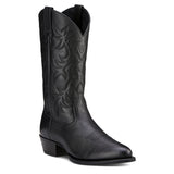Ariat Womens Heritage Western R Toe Boot Black Deertan (SU17)