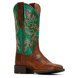 Ariat Womens Round Up Wide Square Toe StretchFit Western Boot-10061223