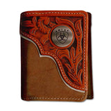 Ariat Tri Fold Wallet Brown/Tan
