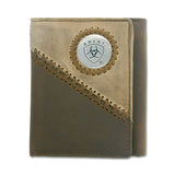 Ariat Tri Fold Wallet Brown - Two Toned