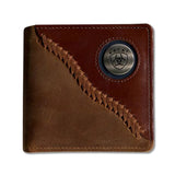 Ariat Bi Fold Wallet Brown - Two Toned Stitched