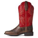 Ariat Ladies West Bound Sable Boot Heart Throb Red (AU22)