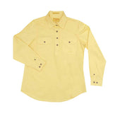 Just Country Women's Jahna Long Sleeve Work Shirt - Butter