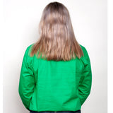 Just Country Women's Jahna Long Sleeve Work Shirt - Ivy Green