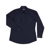 Just Country Women's Jahna Long Sleeve Work Shirt - Navy