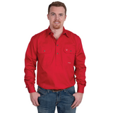 Just Country Men's Cameron Work shirt - Chilli