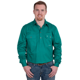 Just Country Men's Cameron Work shirt - Dark Green