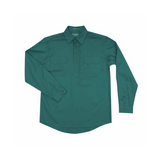 Just Country Men's Cameron Work shirt - Dark Green