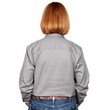 Just Country Women's Jahna Long Sleeve Work Shirt - Steel Grey