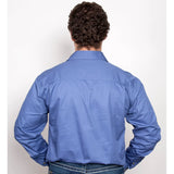 Just Country Men's Cameron Work shirt - Blue