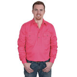 Just Country Men's Cameron Work shirt - Hot Pink