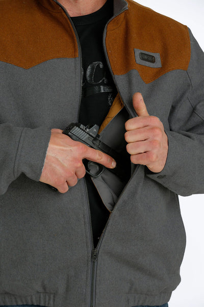 Cinch Mens Concealed Carry Bonded Jacket (Grey)