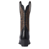 Ariat Womens Heritage R Toe Stretchfit Boot Black Deertan