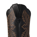 Ariat Womens Heritage R Toe Stretchfit Boot Black Deertan