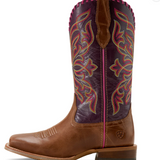 Ariat Womens Showdown Western Boot - Dark Tan/Vino