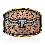 Western Buckle Tri-Colour Texas Longhorn
