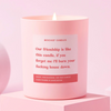 Best Friend Funny Burn House Down Gift For Her Funny Candle | 30cI Pink -45hr Burn Time/Pink Blossom Scent